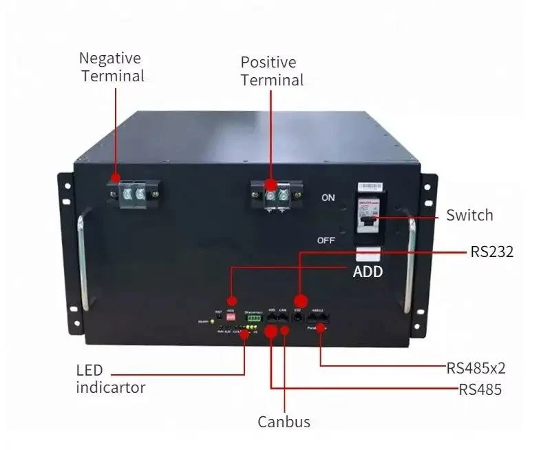 Customizable Household Commercial Battery System 51.2V 10kwh LiFePO4 Lithium Battery Cabinet Industrial Battery