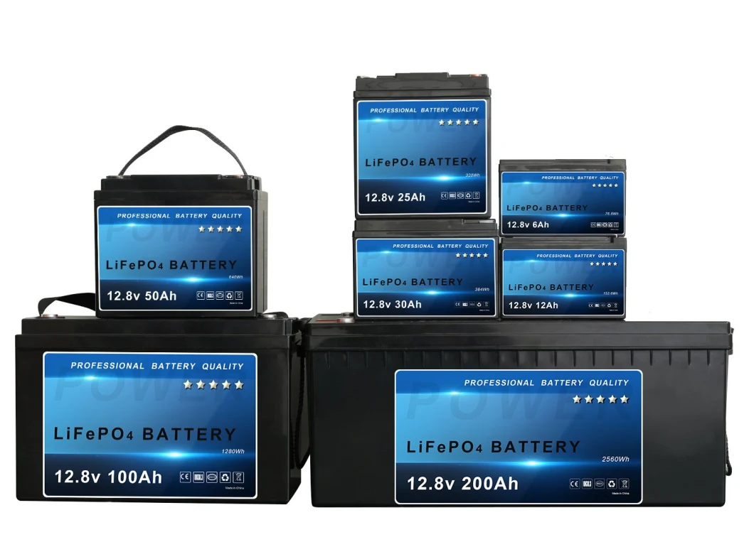 12V/24V/36V/48V 50ah 100ah 150ah 200ah LiFePO4 Battery for Solar System