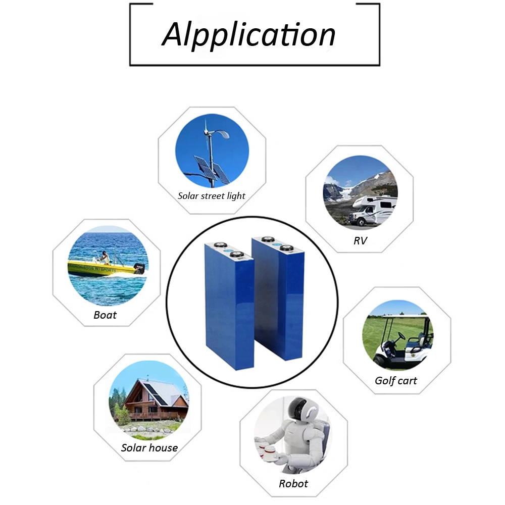 3.2V 100ah LiFePO4 Lithium Ion Prismatic Battery Cell for Energy Storage System, Electrical Vehicle, Telecom, Vessel, Truck, Forklift